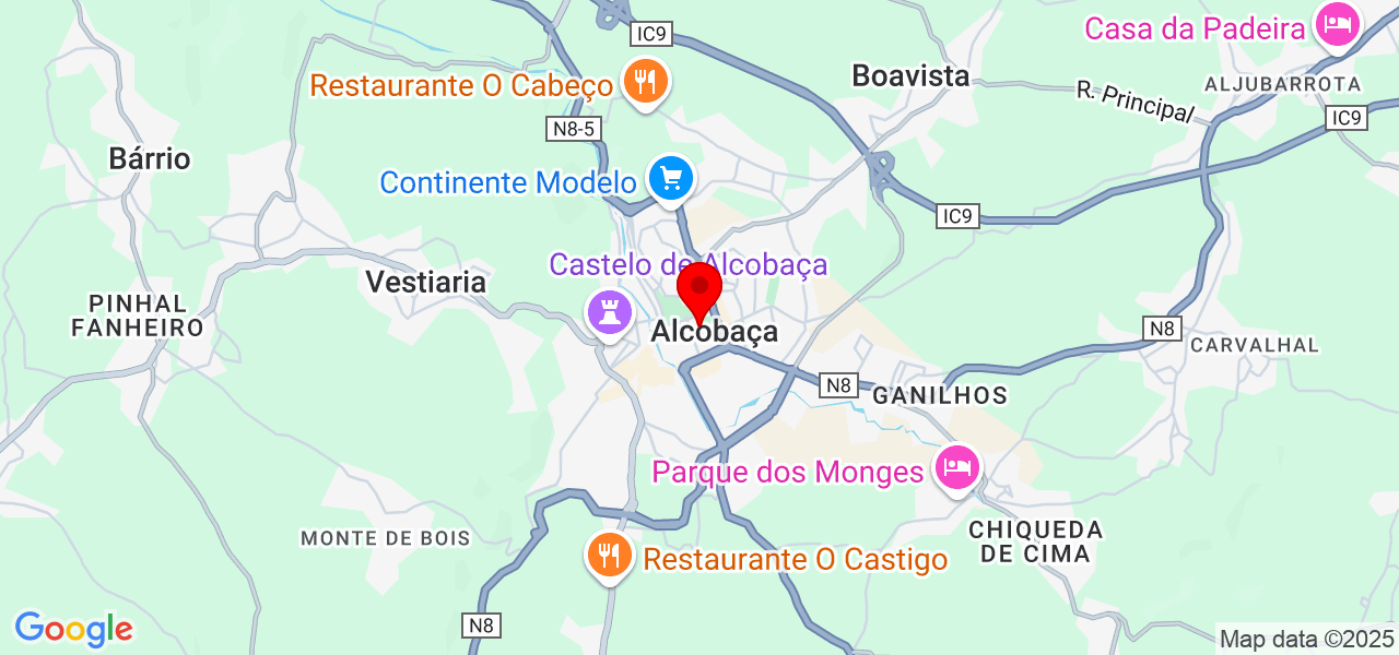 Mafalda Gil - Leiria - Alcobaça - Map