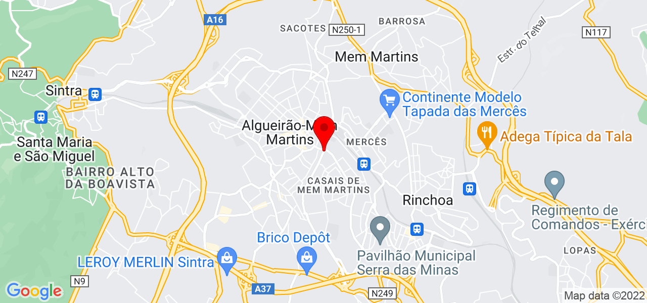 Lucilia - Lisboa - Sintra - Mapa