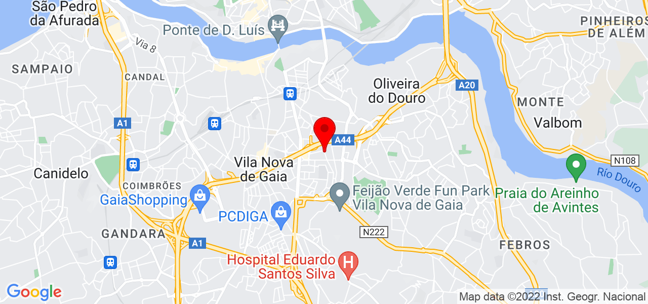 Decis&otilde;es e Solu&ccedil;&otilde;es Gaia Avenida e Matosinhos Sra Hora - Porto - Vila Nova de Gaia - Mapa