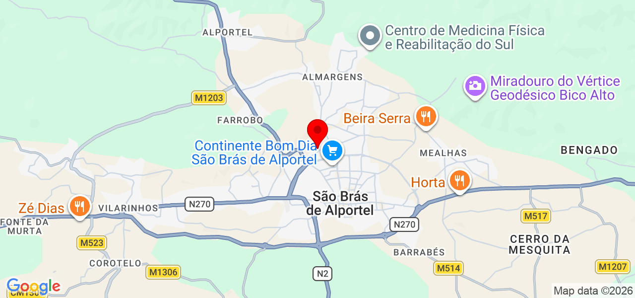 SaGaç Prime - Faro - São Brás de Alportel - Carte