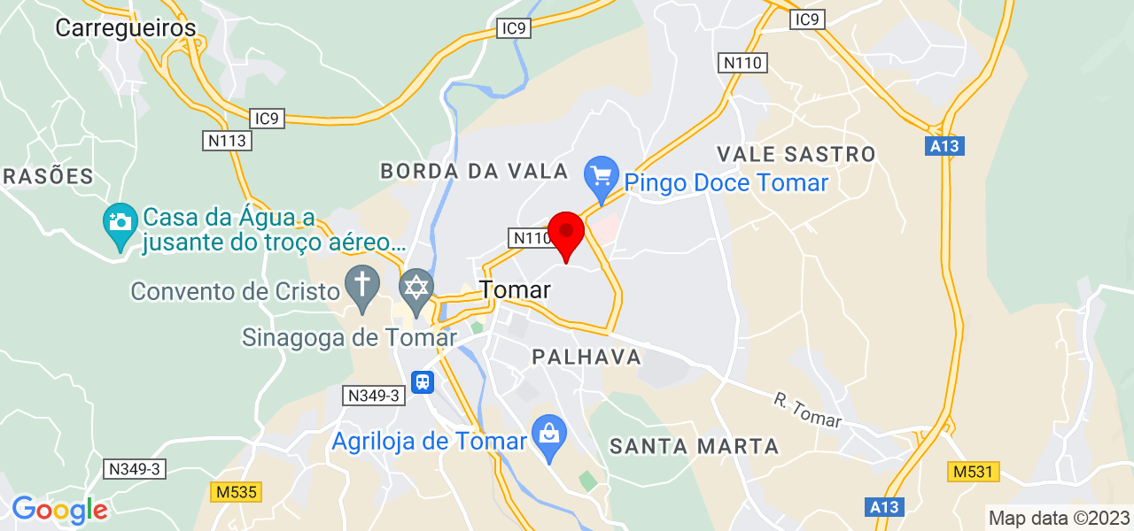 Ricardo Silveira - Santarém - Tomar - Mapa