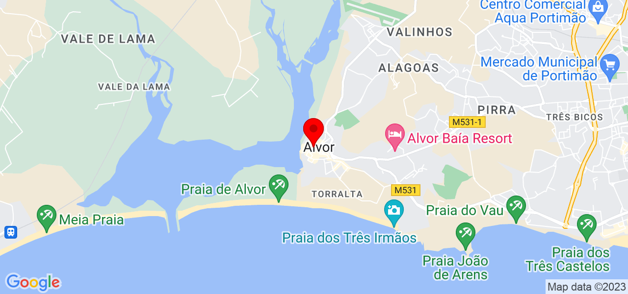 Jota - Faro - Portimão - Mapa