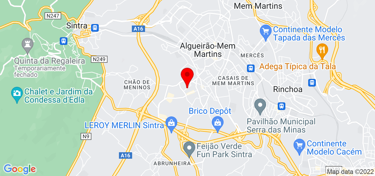 Total clean - Lisboa - Sintra - Mapa