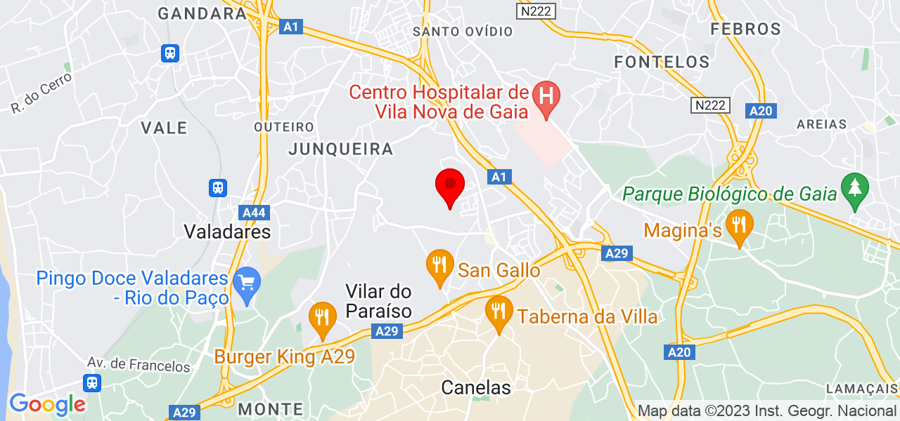 Maria Jos&eacute; Ferreira - Porto - Vila Nova de Gaia - Mapa