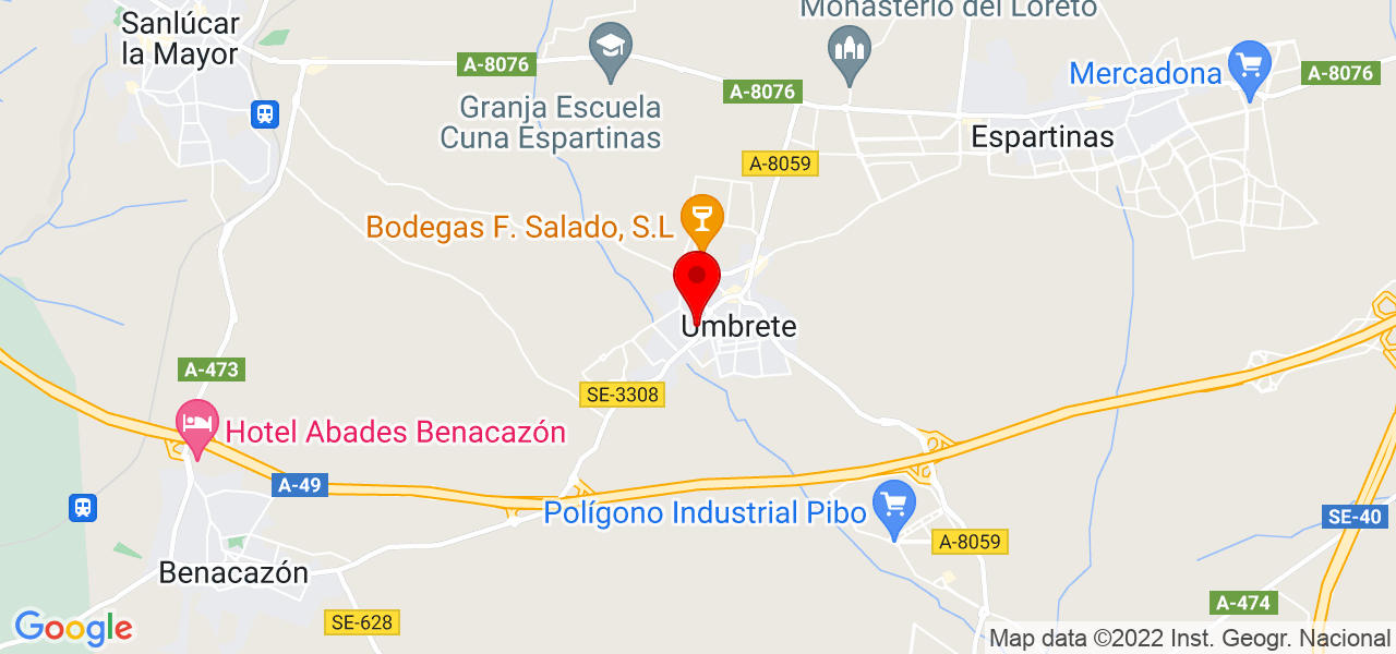 Miguel Ángel Canela - Andalucía - Umbrete - Mapa