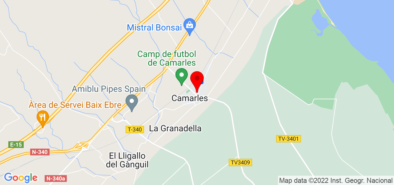 Tarot Evolutivo - Cataluña - Camarles - Mapa