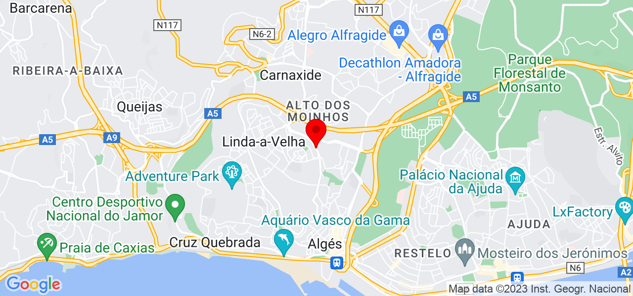 Andr&eacute; Martins - Lisboa - Oeiras - Mapa