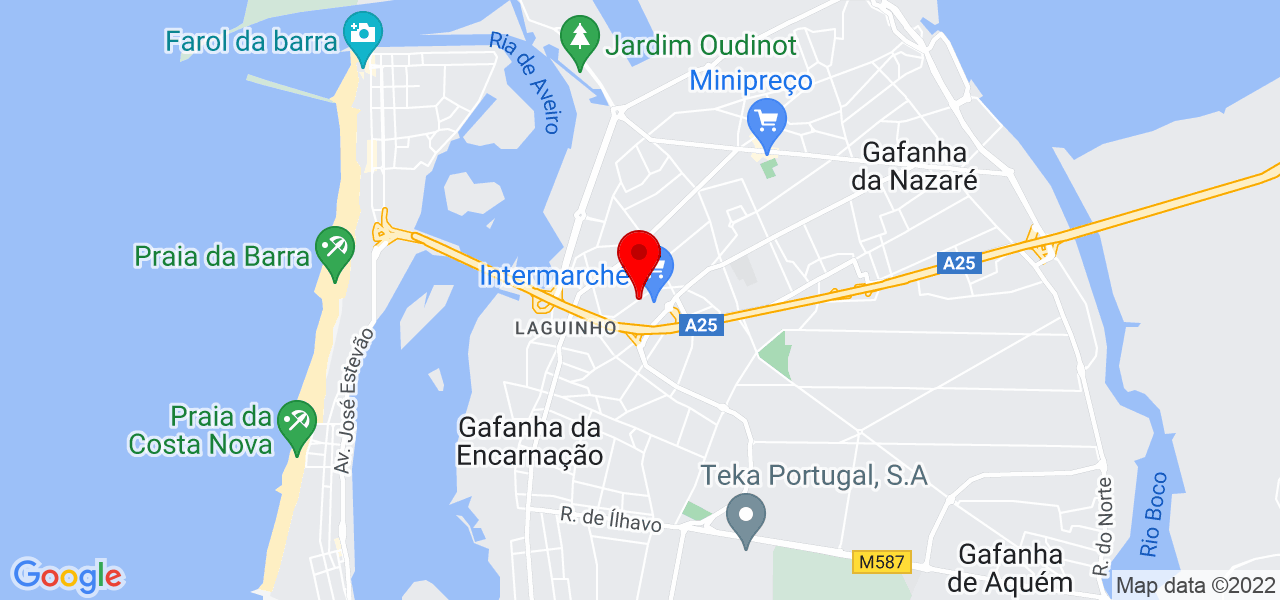 Daniela - Aveiro - Ílhavo - Mapa