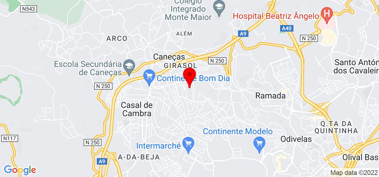 David Neves - Lisboa - Odivelas - Mapa