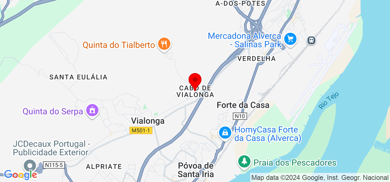 Maria Malheiro - Lisboa - Vila Franca de Xira - Mapa