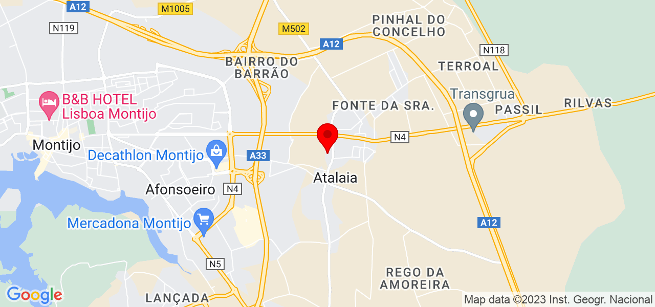 Anabela  Gomes Vaz - Setúbal - Montijo - Mapa