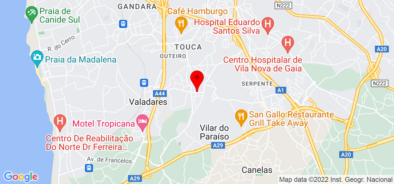 Carolina - Porto - Vila Nova de Gaia - Mapa