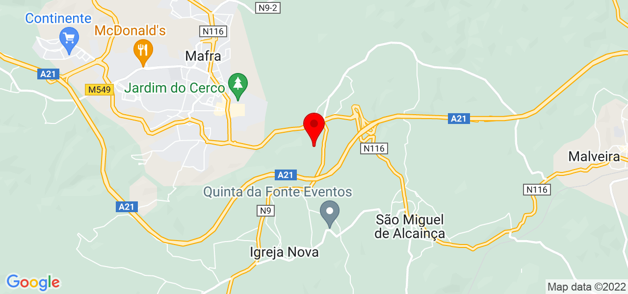 Sara Roque - Lisboa - Mafra - Mapa