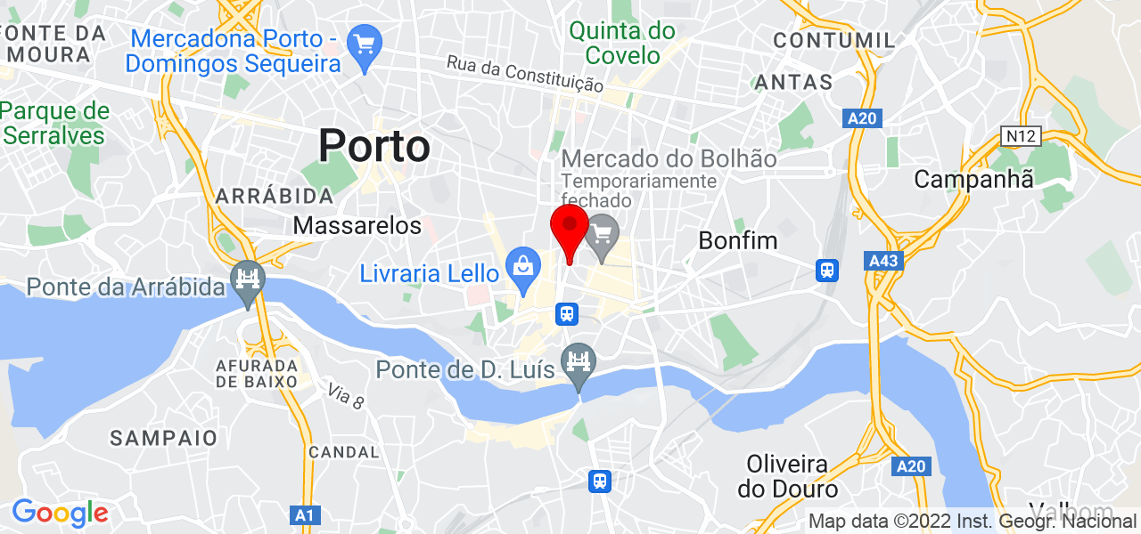 Katia Andrea Medina - Porto - Porto - Mapa