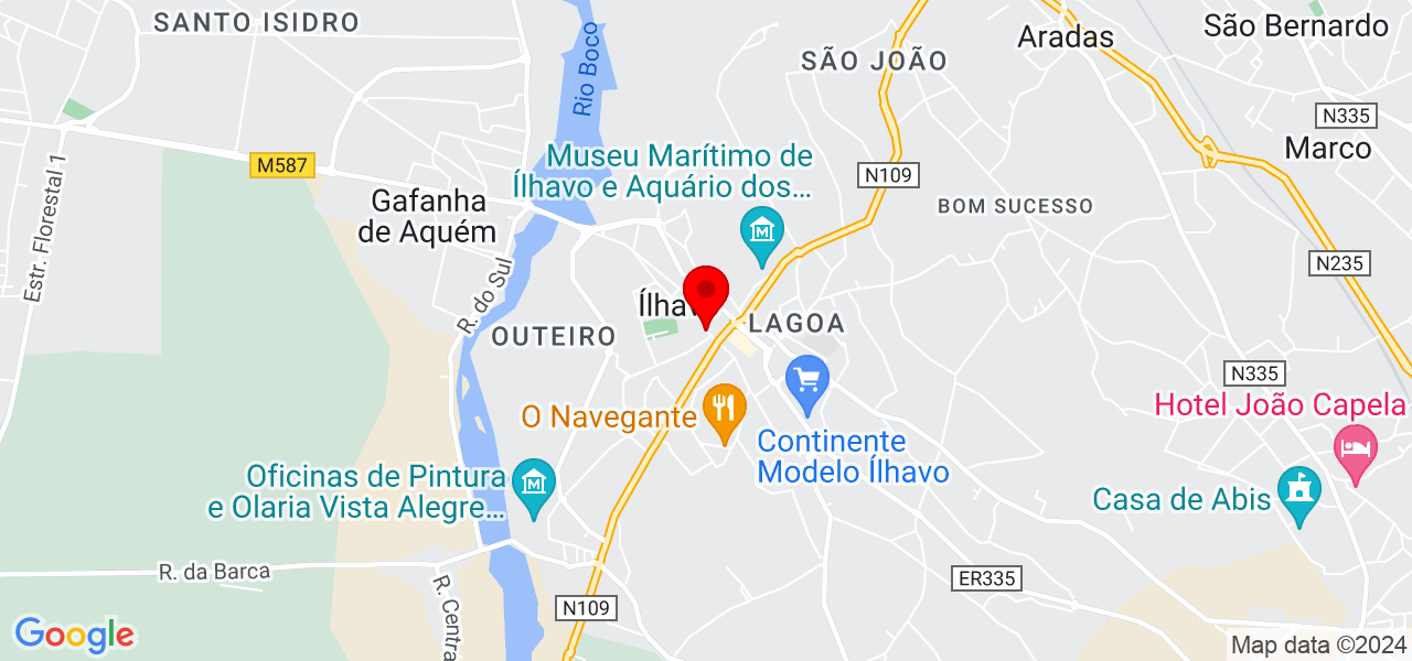 Joel Olive - Aveiro - Ílhavo - Mapa