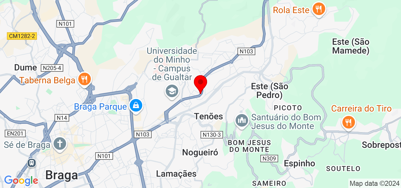 Miguel Fernandes - Braga - Braga - Map