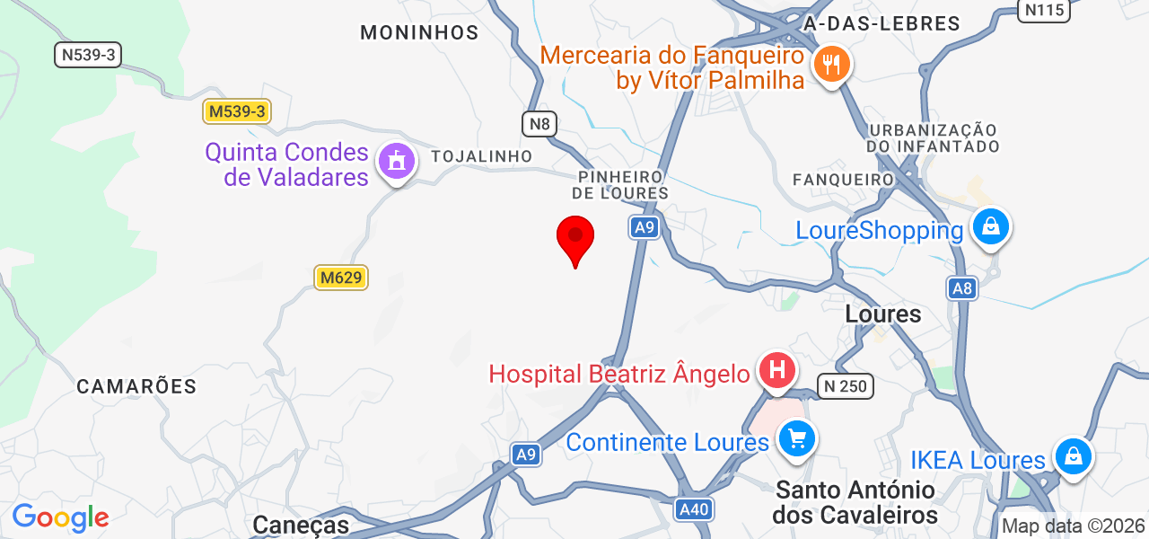 Medida certa - Lisboa - Loures - Mapa