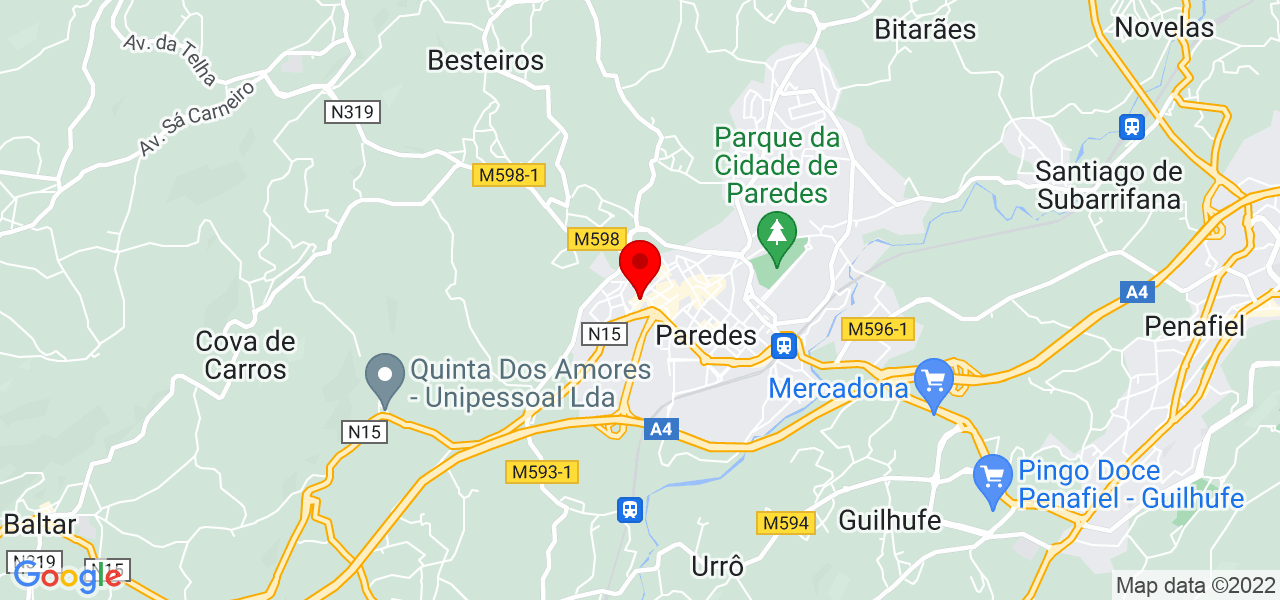 Filipe Couto - Ateliê Pedagógico - Porto - Paredes - Mapa