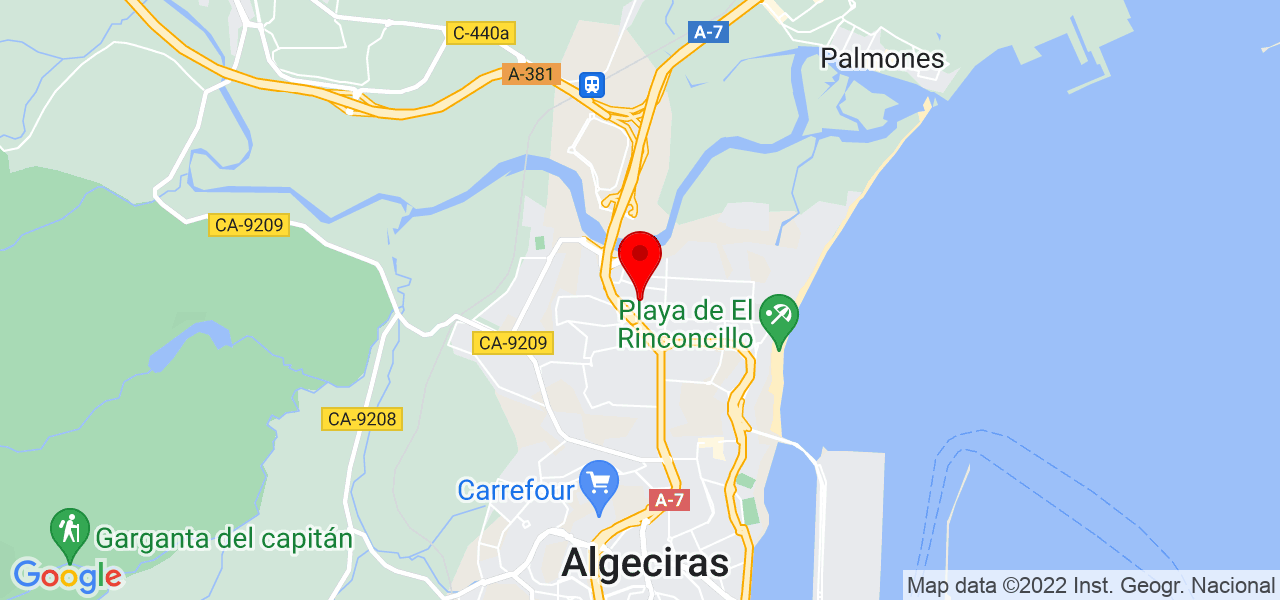 Alenny De los santos - Andalucía - Algeciras - Mapa