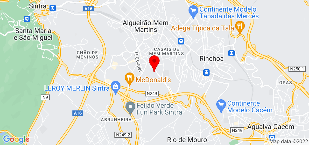 Marlene - Lisboa - Sintra - Mapa