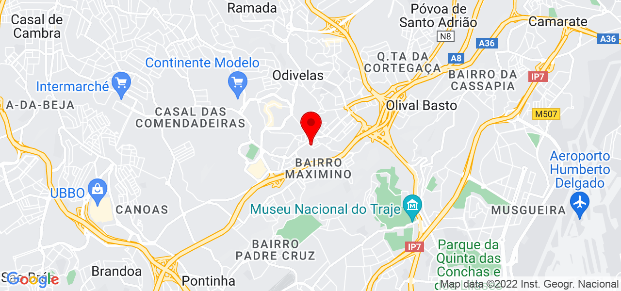 Sica - Lisboa - Odivelas - Mapa