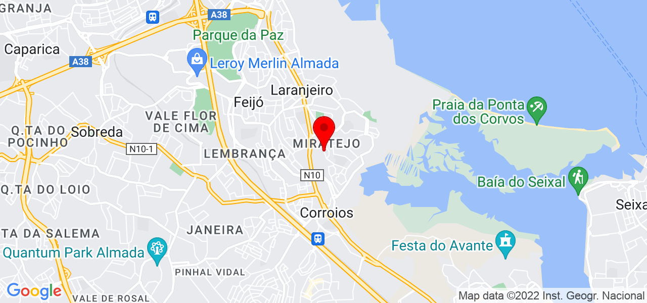 Carolina Santos - KA - Setúbal - Seixal - Mapa