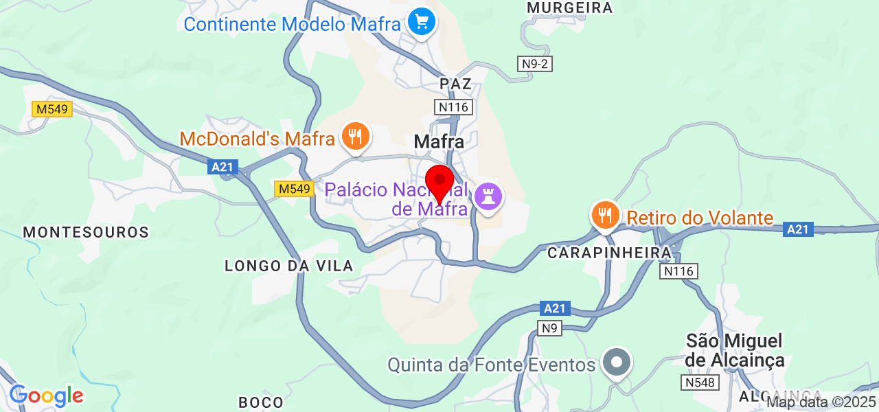 Cátia V. - Lisboa - Mafra - Mapa