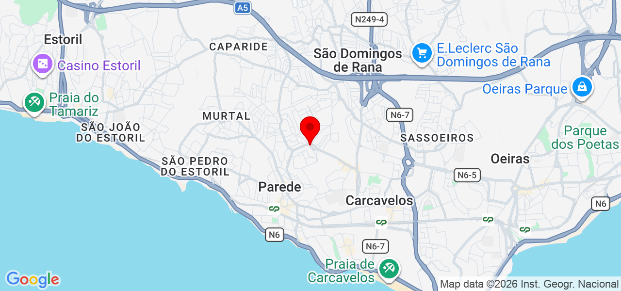 Joana Galv&atilde;o - Lisboa - Cascais - Mapa