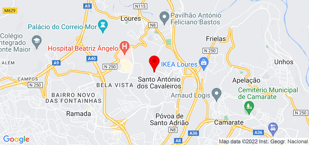 Ana Martins - Lisboa - Loures - Mapa