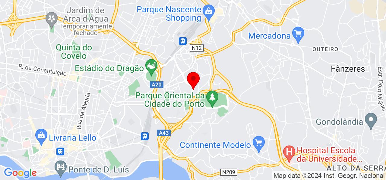 Recolhas e entregas - Porto - Porto - Mapa