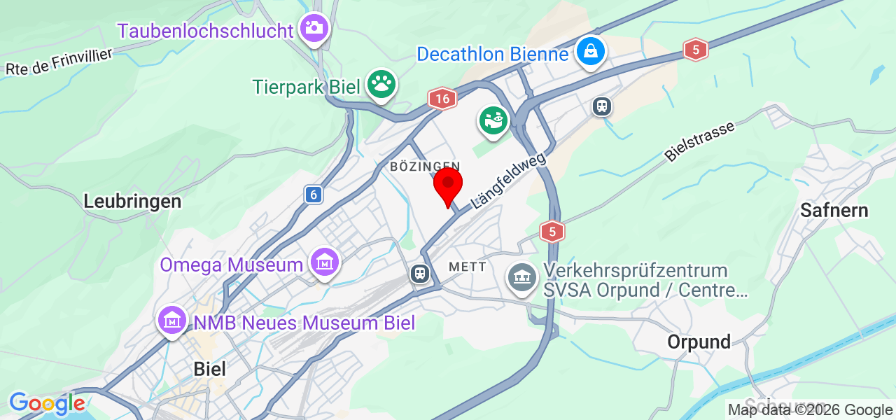 Yehor Matsulevych - Bern - Biel - Map