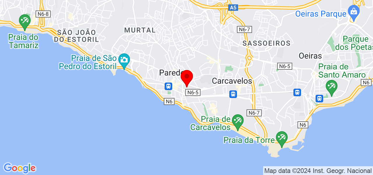 Kavasseri Ajay - Lisboa - Cascais - Karte