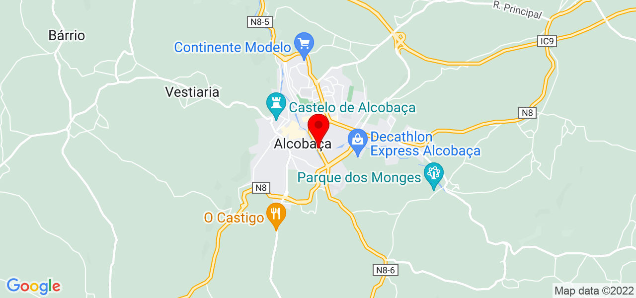 Douglas Santos - Leiria - Alcobaça - Mapa