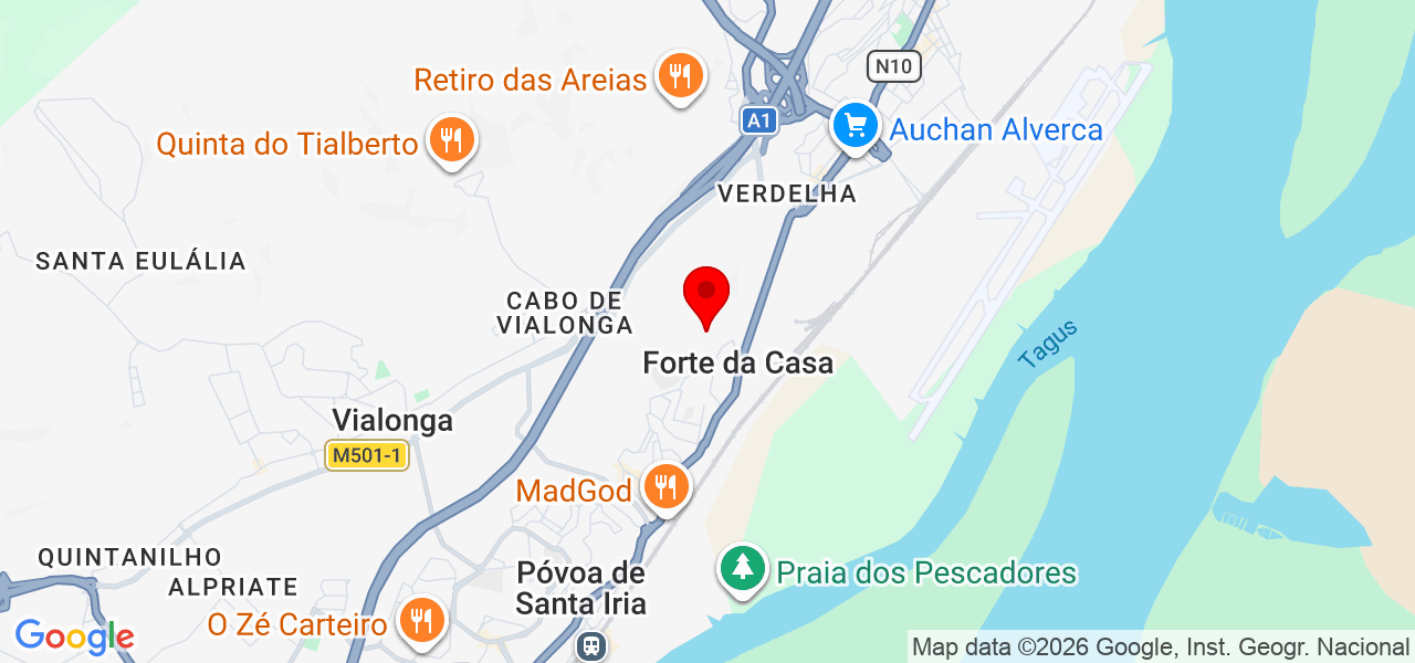 Alta Energia - Engenharia - Lisboa - Vila Franca de Xira - Mapa