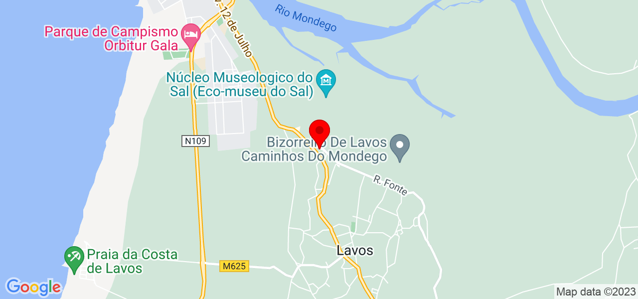 Sara Antunes - Coimbra - Figueira da Foz - Karte