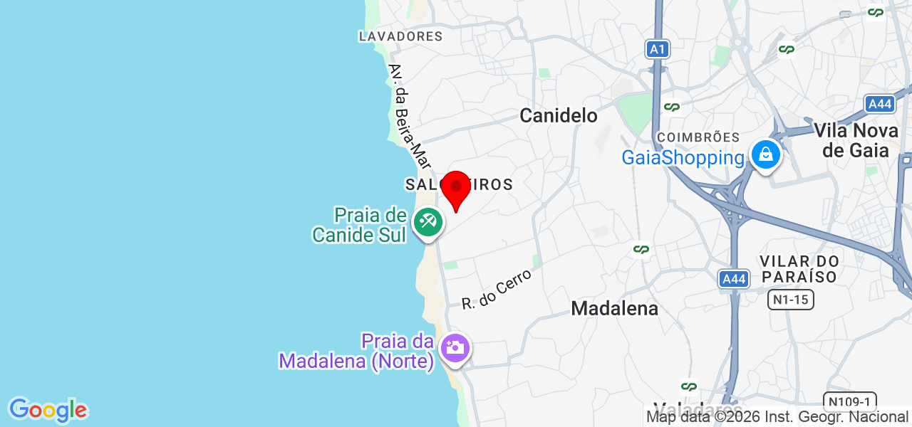 Sandra Afonso - Porto - Vila Nova de Gaia - Karte