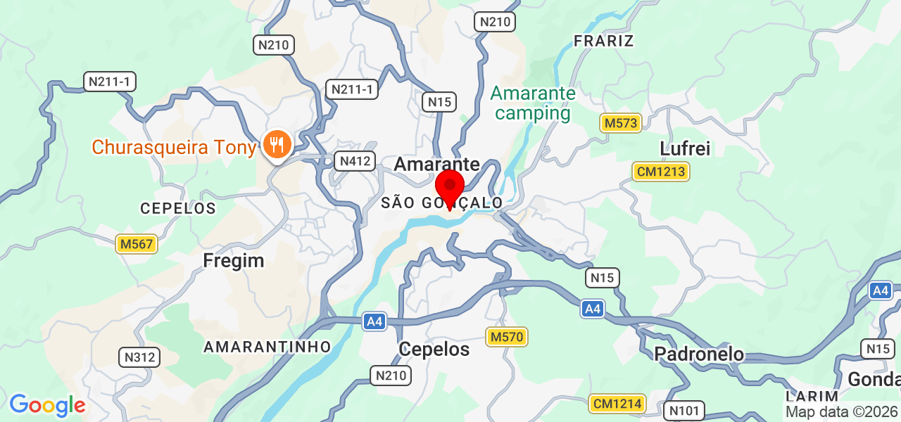 Madilú Monteiro Unipessoal Lda - Porto - Amarante - Mapa