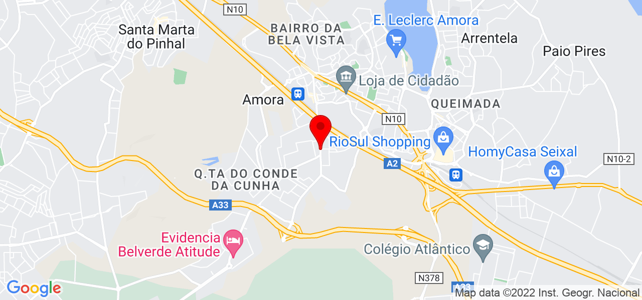 Dinorah - Setúbal - Seixal - Map