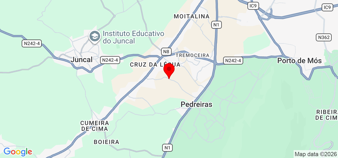 Sagui Arboricultura - Leiria - Porto de Mós - Mapa