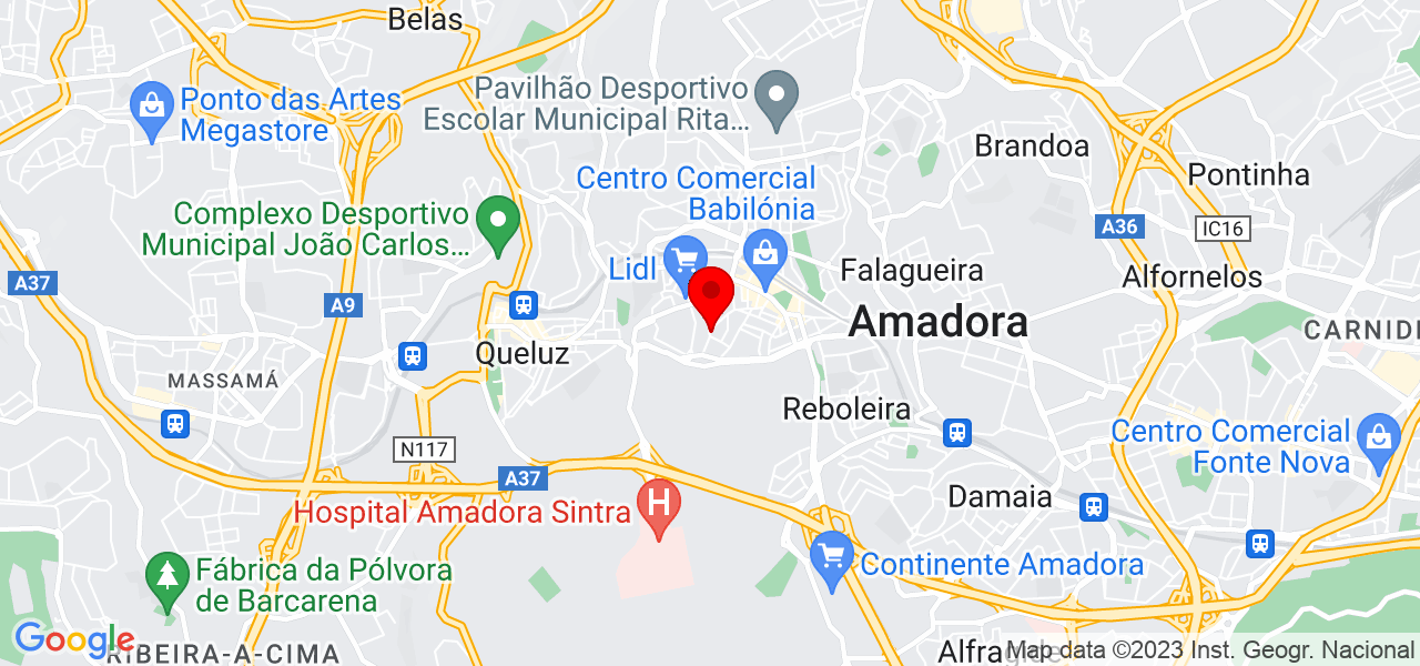 In&ecirc;s Gonfer - Lisboa - Amadora - Mapa