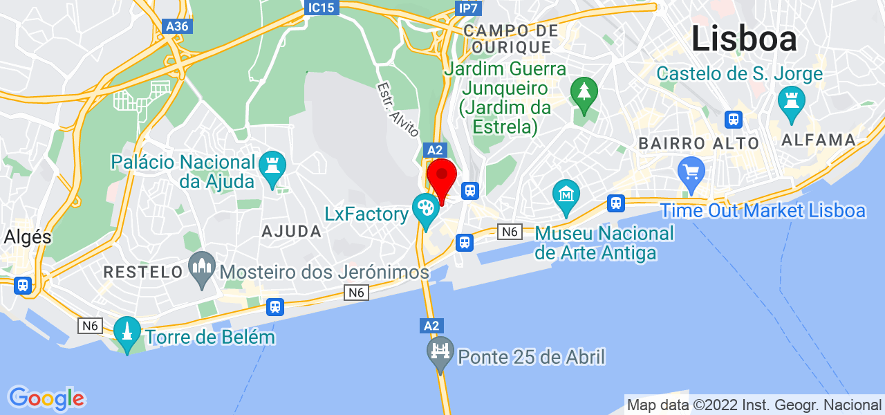 Andr&eacute; Fontes - Lisboa - Lisboa - Mapa