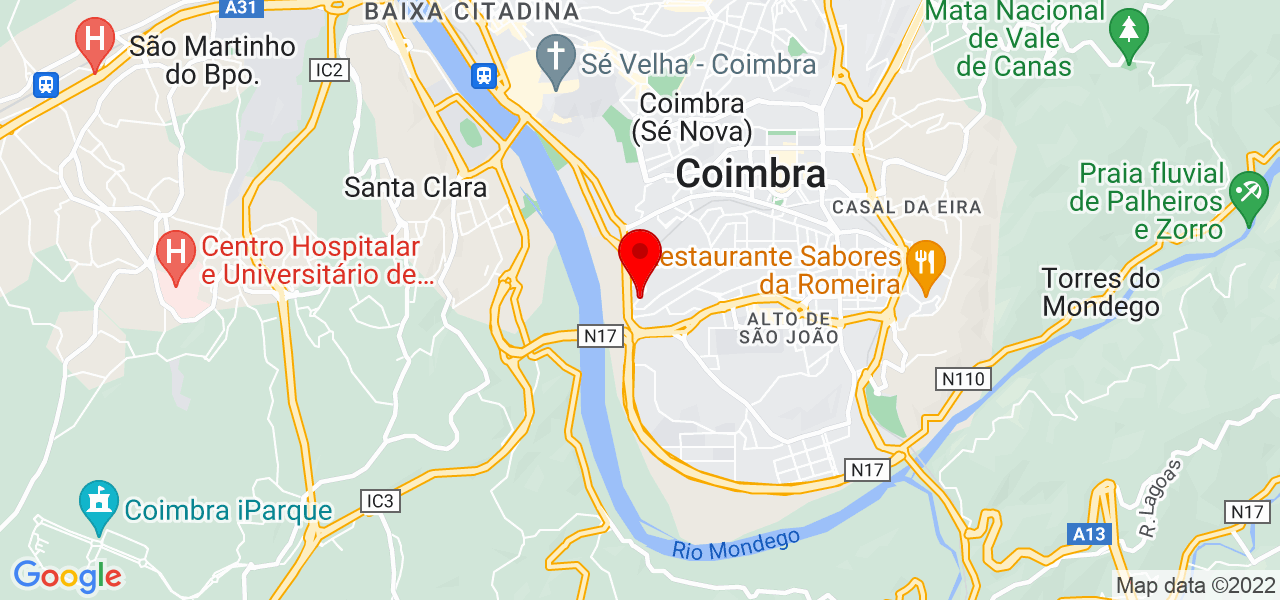Jhenneff Rhayssa Vasconcelos do Nascimento - Coimbra - Coimbra - Mapa