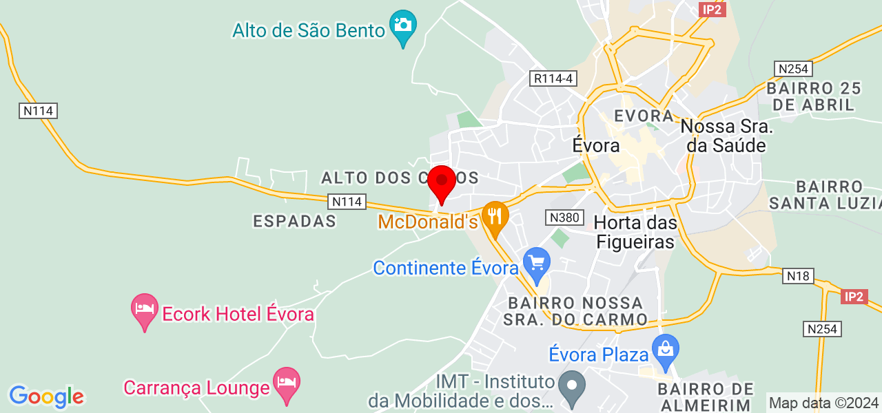 Tera Lisboa - Évora - Évora - Mapa