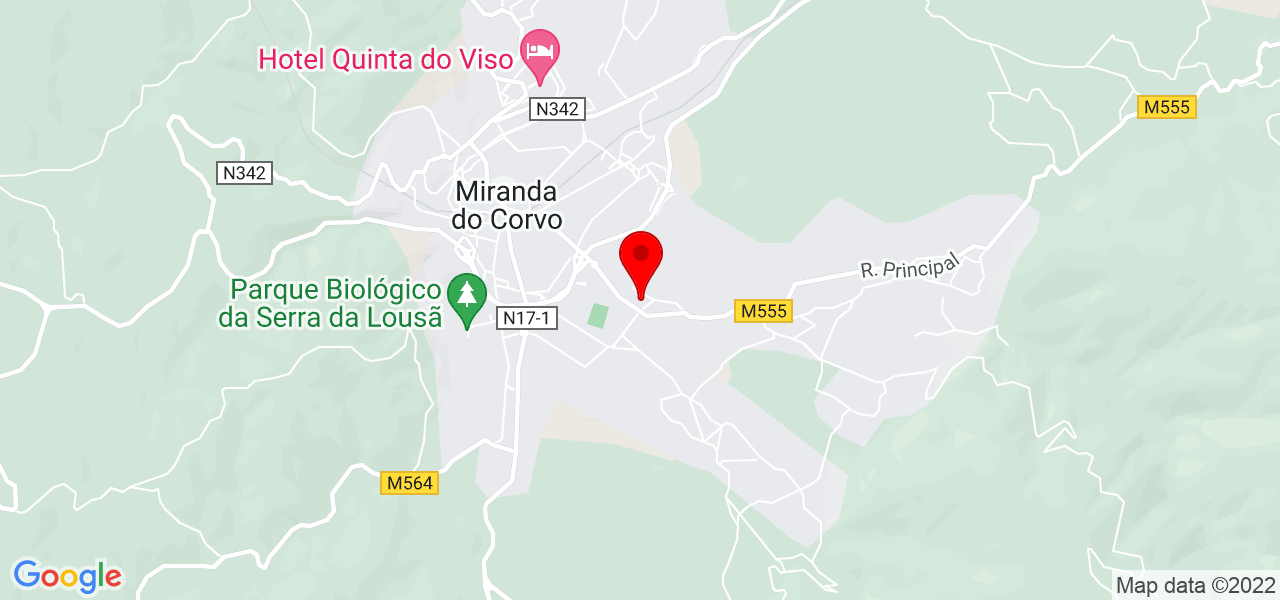 Rita Vicente - Coimbra - Miranda do Corvo - Mapa