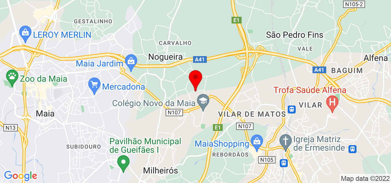 Ana Lu&iacute;sa - Porto - Maia - Mapa