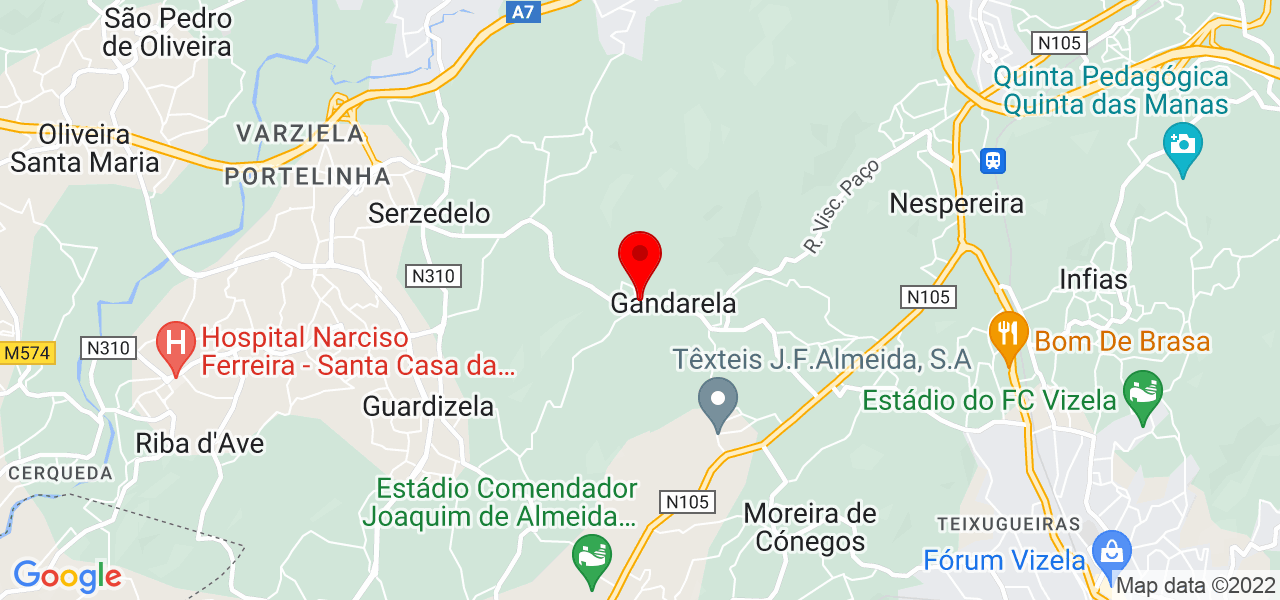 Ricardo Mendes - Porto - Lousada - Map