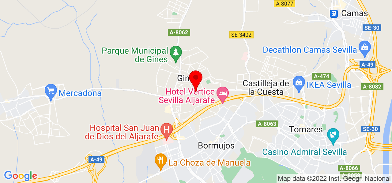 Mar&iacute;a Gallardo Moriana - Andalucía - Gines - Mapa