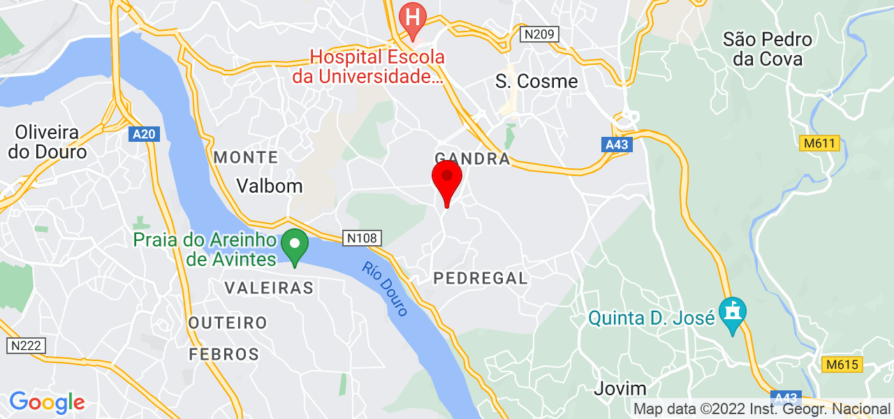 Miguel Maduro-Dias - Porto - Gondomar - Mapa
