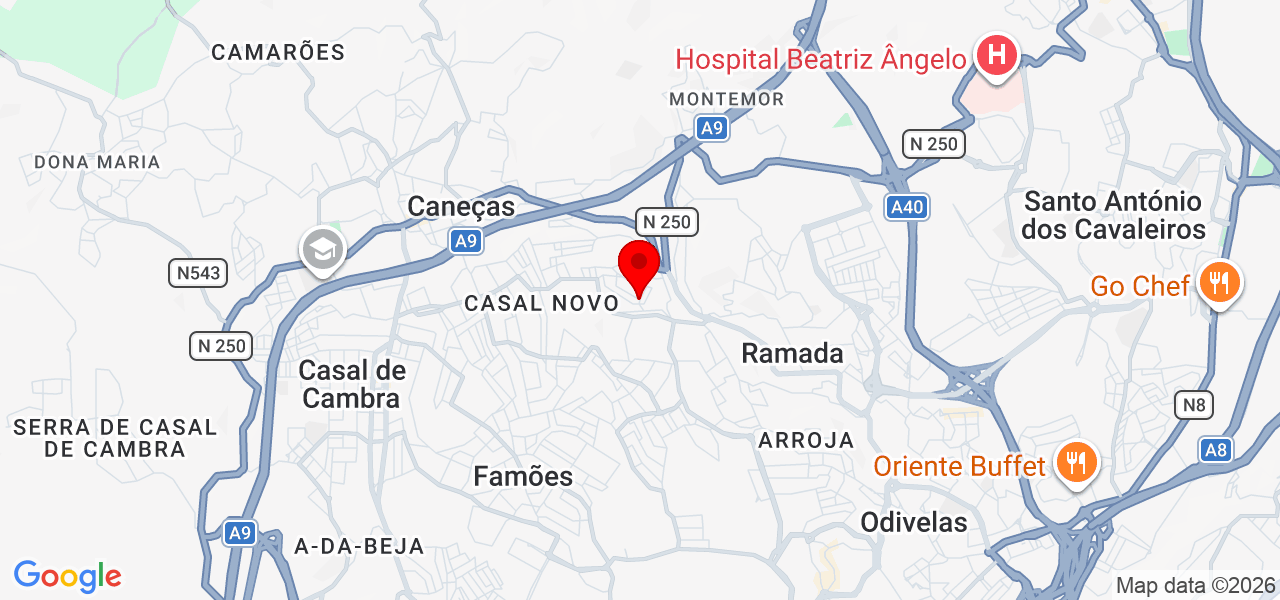 ScPureClean - Lisboa - Odivelas - Karte