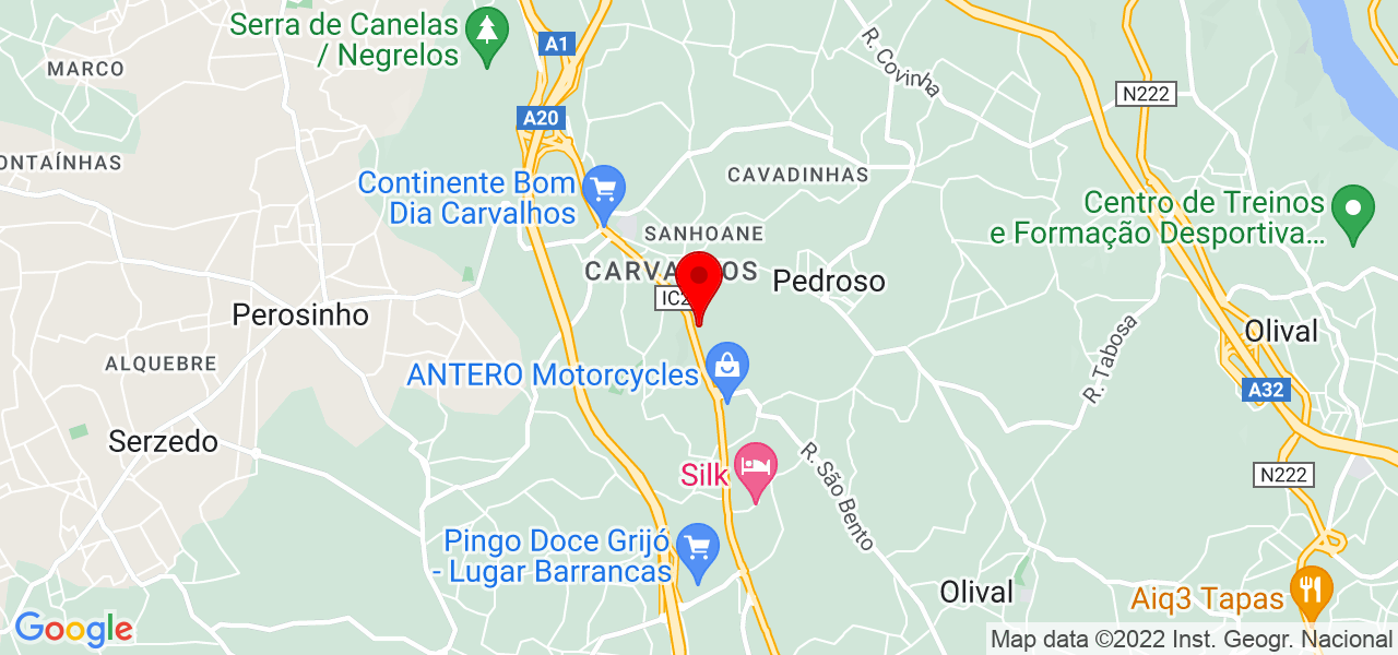 Andr&eacute; - Porto - Vila Nova de Gaia - Mapa
